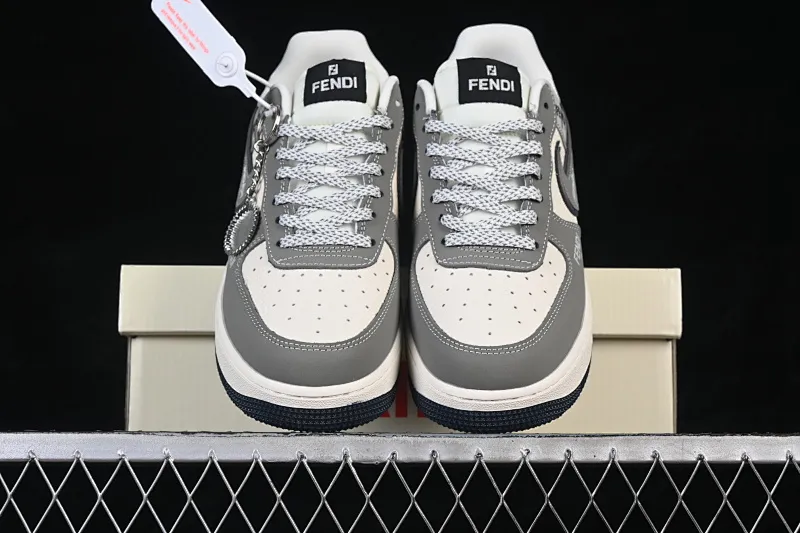 All categories Nk Air Force 1 Air Force series Nk Air Force 1 Low Air Force low top Nike Air Force 1'07 Low joint creative beige gray black Air Force 1 low top casual sneakers DF0188-110